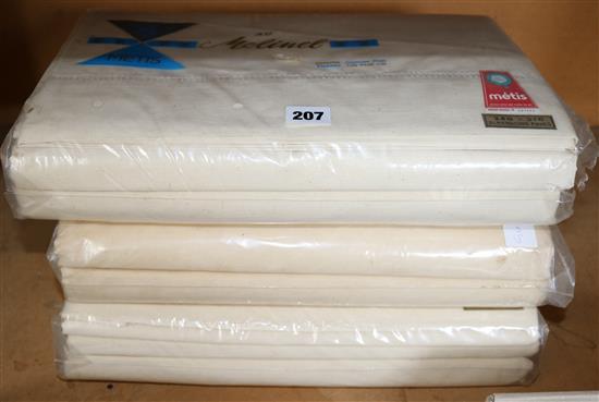 Three pairs new French sheets